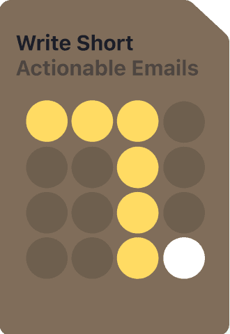 Write Short Actionable Emails